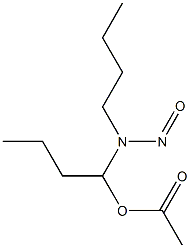 N-BUTYL-N-(1-ACETOXYBUTYL)NITROSAMINE 구조식 이미지