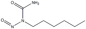 1-NITROSO-N-HEXYLUREA Structure