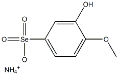 AMMONIUM3-HYDROXY-4-METHOXYBENZOLSELENONATE 구조식 이미지