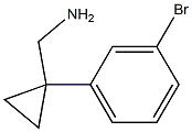 [1-(3-Bromophenyl)cyclopropyl]methylamine 구조식 이미지