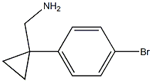 [1-(4-Bromophenyl)cyclopropyl]methylamine 구조식 이미지