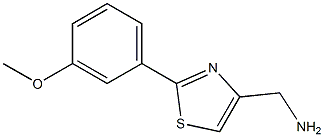 [2-(3-Methoxyphenyl)thiazol-4-yl]methylamine 구조식 이미지