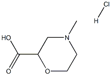 2-carboxy-4-methylmorpholinehydrochloride 구조식 이미지