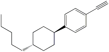 4-(trans-4-n-Pentylcyclohexyl)phenylacetylene 구조식 이미지