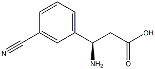 (R)-3-Amino-3-(3-cyano-phenyl)-propanoic acid 구조식 이미지