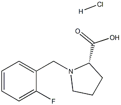 (R)-alpha-(2-fluoro-benzyl)-proline hydrochloride 구조식 이미지