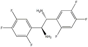 MESO-1,2-BIS(2,4,5-TRIFLUOROPHENYL)ETHANE-1,2-DIAMINE Structure