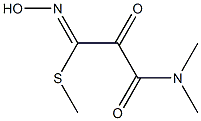 Ethanimidothioic acid, 2-(dimethylamino)carbonyl-N-hydroxy-2-oxo-, methyl ester Structure