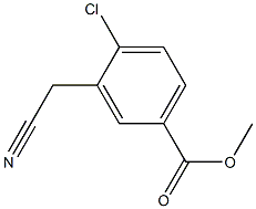 2-Chloro-5-methoxycarbonylphenylacetonitrile 구조식 이미지