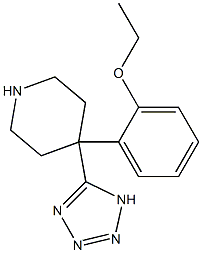 4-(2-Ethoxy-phenyl)-4-(1H-tetrazol-5-yl)-piperidine 구조식 이미지