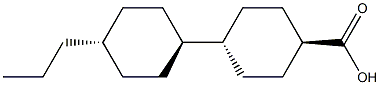 trans-4-(trans-4-propylcyclohexyl)cyclohexyl carboxylic acid Structure