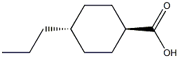 trans-4-propylcyclohexyl carboxylic acid Structure