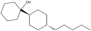 Trans-4-pentylcyclohexylcyclohexanol Structure