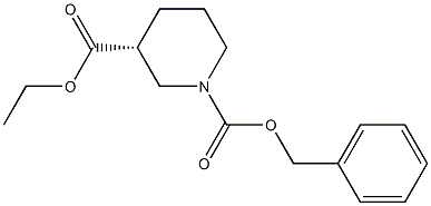 (R)-N-Cbz-Piperidine-3-carboxylic acid ethyl ester Structure