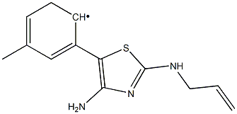 (2-Allylamino-4-amino-thiazol-5-yl)-p-tolyl- 구조식 이미지