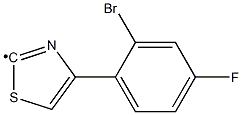 [4-(2-Bromo-4-fluoro-phenyl)-thiazol-2-yl]- Structure