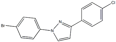 1-(4-Bromophenyl)-3-(4-chlorophenyl)-1H-pyrazol Structure