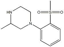 1-[2-(Methylsulfonyl)phenyl]-3-methylpiperazine 구조식 이미지