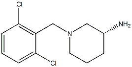 (3R)-1-(2,6-dichlorobenzyl)piperidin-3-amine 구조식 이미지