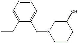 (3R)-1-(2-ethylbenzyl)piperidin-3-ol Structure