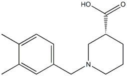 (3R)-1-(3,4-dimethylbenzyl)piperidine-3-carboxylic acid 구조식 이미지