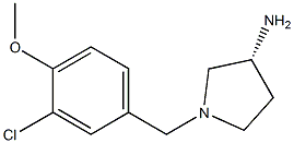 (3R)-1-(3-chloro-4-methoxybenzyl)pyrrolidin-3-amine 구조식 이미지