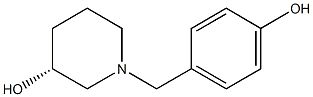 (3R)-1-(4-hydroxybenzyl)piperidin-3-ol 구조식 이미지