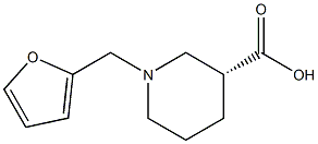 (3R)-1-(furan-2-ylmethyl)piperidine-3-carboxylic acid Structure