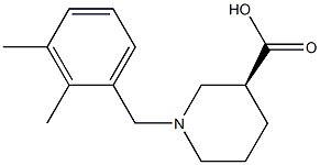 (3S)-1-(2,3-dimethylbenzyl)piperidine-3-carboxylic acid Structure