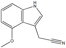 (4-methoxy-1H-indol-3-yl)acetonitrile Structure