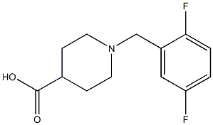 1-(2,5-difluorobenzyl)piperidine-4-carboxylic acid Structure