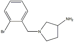 1-(2-bromobenzyl)pyrrolidin-3-amine 구조식 이미지