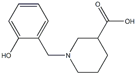 1-(2-hydroxybenzyl)piperidine-3-carboxylic acid Structure
