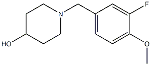 1-(3-fluoro-4-methoxybenzyl)piperidin-4-ol Structure