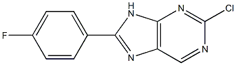 2-chloro-8-(4-fluorophenyl)-9H-purine Structure