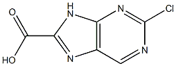 2-chloro-9H-purine-8-carboxylic acid 구조식 이미지