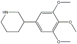 3-(3,4,5-trimethoxyphenyl)piperidine Structure