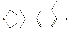 3-(4-fluoro-3-methylphenyl)-8-azabicyclo[3.2.1]octane 구조식 이미지