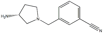 3-{[(3R)-3-aminopyrrolidin-1-yl]methyl}benzonitrile 구조식 이미지