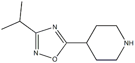 4-[3-(1-methylethyl)-1,2,4-oxadiazol-5-yl]piperidine 구조식 이미지