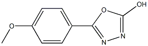 5-(4-methoxyphenyl)-1,3,4-oxadiazol-2-ol 구조식 이미지