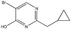 5-bromo-2-(cyclopropylmethyl)pyrimidin-4-ol Structure