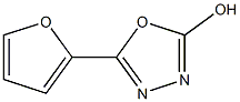 5-furan-2-yl-1,3,4-oxadiazol-2-ol 구조식 이미지