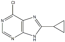 6-chloro-8-cyclopropyl-9H-purine 구조식 이미지