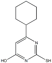 6-cyclohexyl-2-sulfanylpyrimidin-4-ol 구조식 이미지