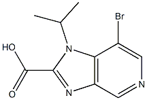 7-bromo-1-(1-methylethyl)-1H-imidazo[4,5-c]pyridine-2-carboxylic acid 구조식 이미지