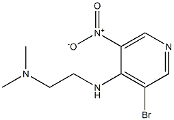 N'-(3-bromo-5-nitropyridin-4-yl)-N,N-dimethylethane-1,2-diamine Structure