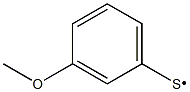 3-Methoxy benzenethio Structure