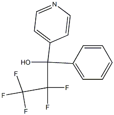 2,2,3,3,3-PENTAFLUORO-1-PHENYL-1-(4-PYRIDYL)PROPAN-1-OL Structure