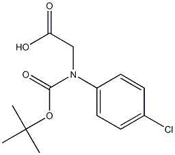 N-ALPHA-T-BUTYLOXYCARBONYL-D-4-CHLOROPHENYLGLYCINE Structure